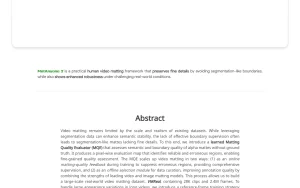 MatAnyone 2 homepage — screenshot of the video AI tool, 2026-10-02