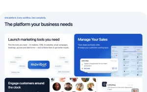 Mavibot homepage — screenshot of the productivity & writing AI tool, 2026-10-02