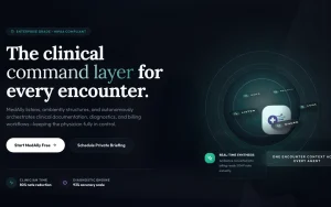 MedAlly homepage — screenshot of the productivity & writing AI tool, 2026-10-02