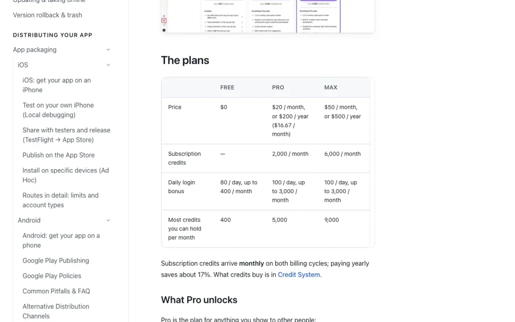 MeDo pricing page with plans and prices — screenshot of the coding AI tool, Oct 2, 2026