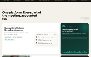MeetOye homepage — screenshot of the productivity & writing AI tool, 2026-10-01