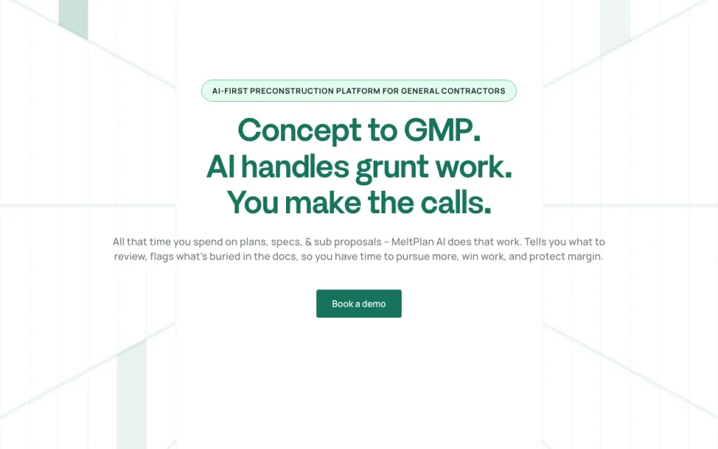 MeltPlan homepage — screenshot of the productivity & writing AI tool, Oct 2, 2026