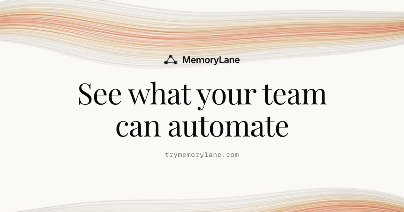 MemoryLane homepage screenshot, productivity & writing AI tool