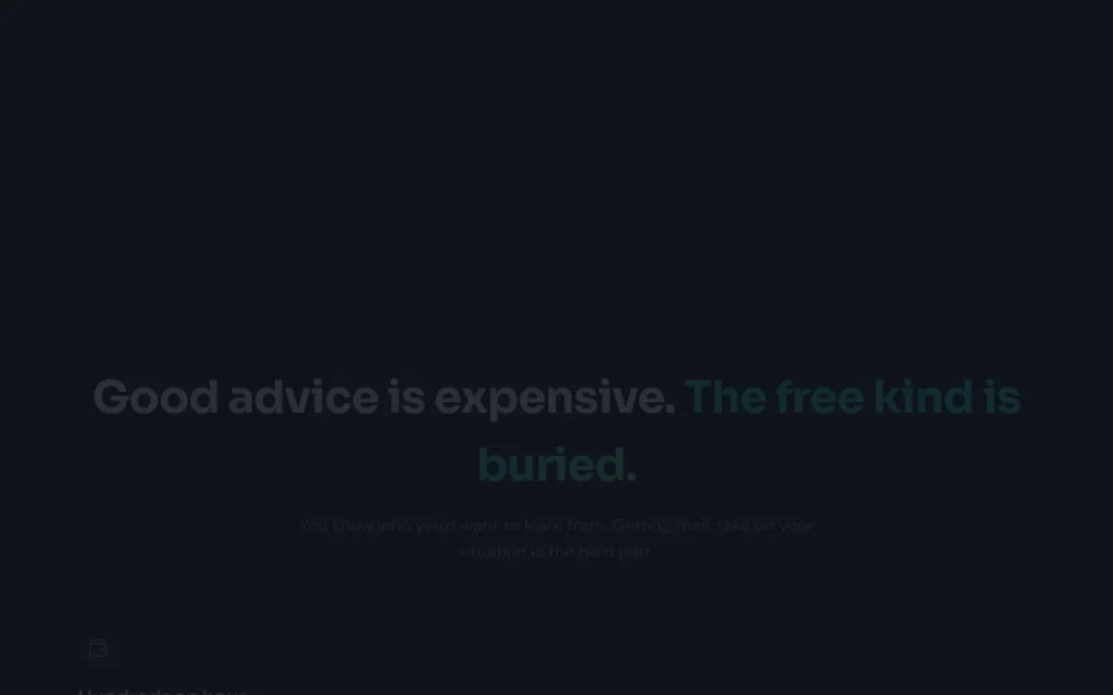 MentorClone homepage — screenshot of the chat assistants AI tool, Oct 1, 2026