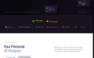 Meterless Nightshift homepage — screenshot of the productivity & writing AI tool, 2026-10-01