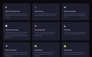 MIAPI homepage page homepage screenshot, research & search AI tool