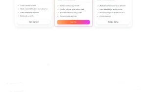 Minded pricing page homepage screenshot, productivity & writing AI tool