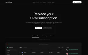 Miniloop homepage — screenshot of the productivity & writing AI tool, 2026-10-02