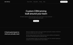 Miniloop pricing page with plans and prices — screenshot of the productivity & writing AI tool, 2026-10-02