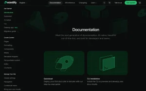 Mintlify documentation — screenshot of the coding AI tool, 2026-10-01