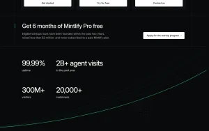 Mintlify pricing page with plans and prices — screenshot of the coding AI tool, 2026-10-01