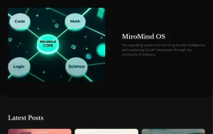 MiroMind (MiroThinker) homepage page homepage screenshot, research & search AI tool
