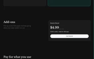 MiroMind (MiroThinker) pricing page homepage screenshot, research & search AI tool