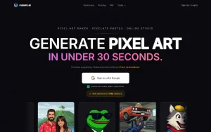 Mixels.ai features page — screenshot of the image generation AI tool, 2026-10-02