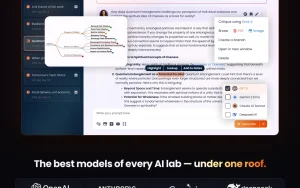 Mnemosphere homepage — screenshot of the research & search AI tool, 2026-10-02