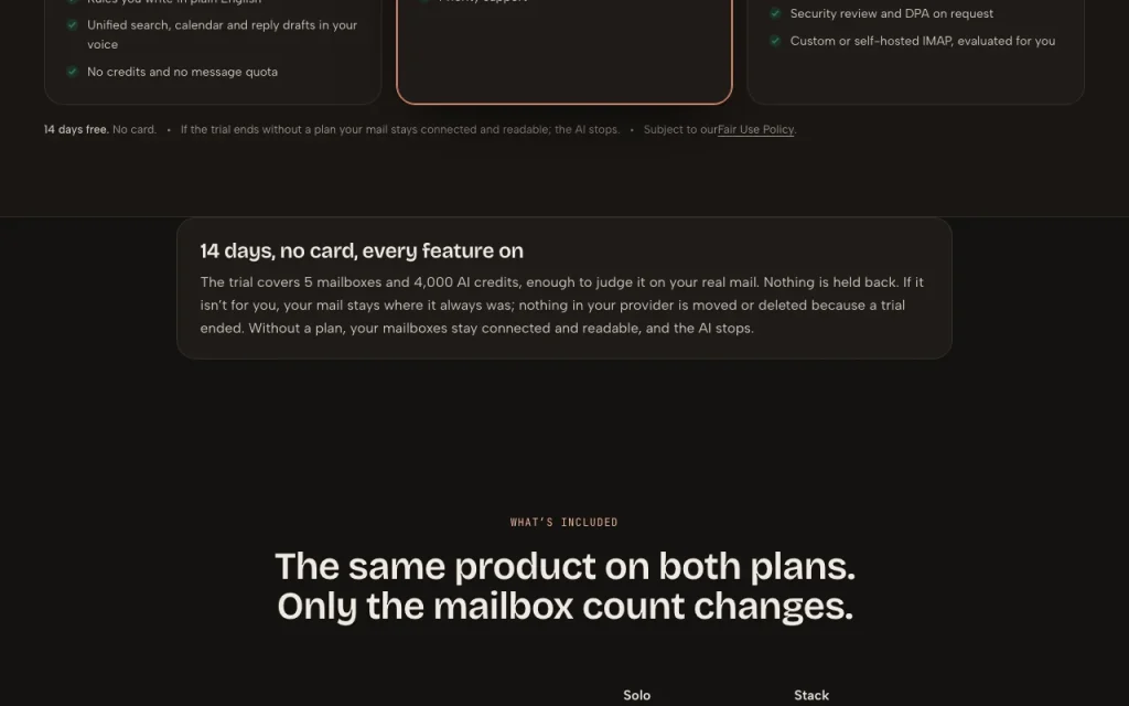 MorningZero pricing page with plans and prices — screenshot of the productivity & writing AI tool, Oct 1, 2026