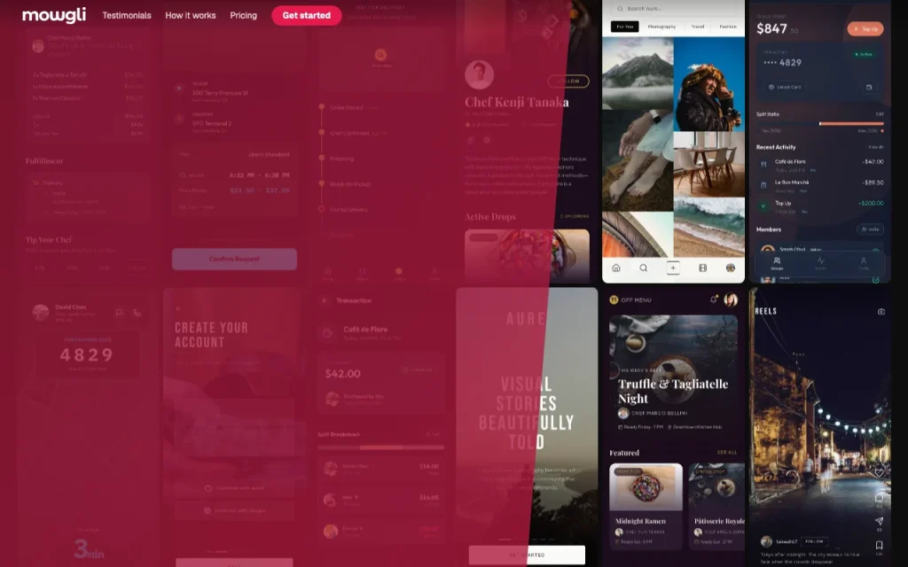 Mowgli homepage screenshot, productivity & writing AI tool