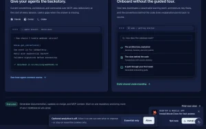 Moxie Docs homepage — screenshot of the coding AI tool, 2026-10-01