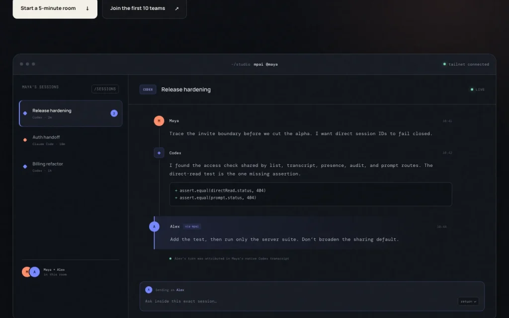 mpai homepage — screenshot of the coding AI tool, Oct 2, 2026