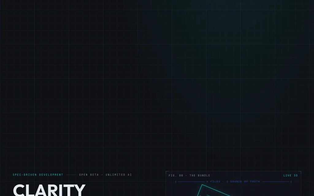 MySpec página principal — captura de pantalla de la herramienta de IA programación, Oct 1, 2026