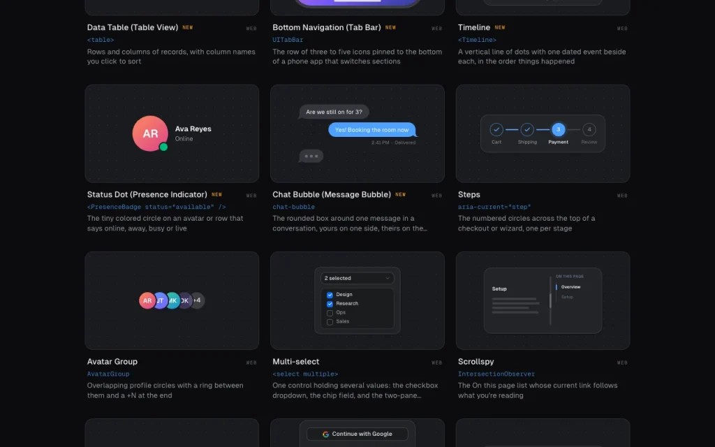 NameThatUI homepage — screenshot of the coding AI tool, Oct 1, 2026