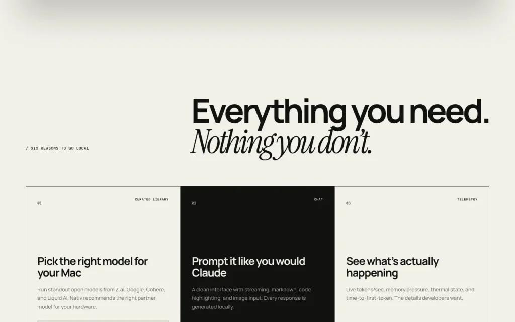Nativ homepage — screenshot of the chat assistants AI tool, Oct 1, 2026