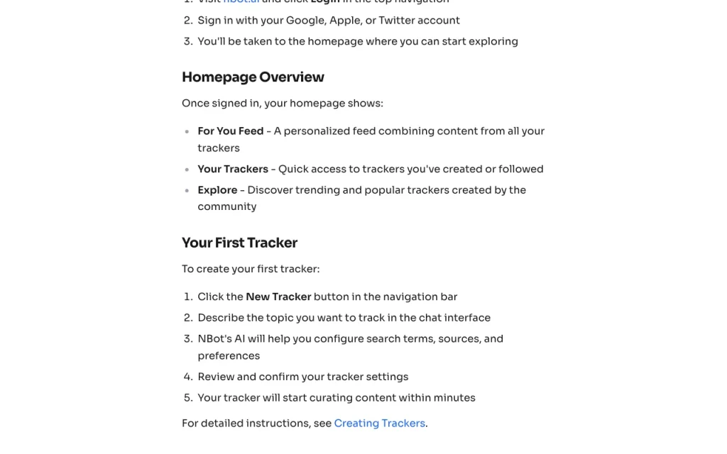 nbot.ai documentation — screenshot of the research & search AI tool, Oct 1, 2026