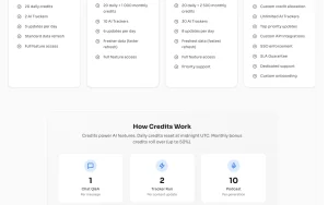 nbot.ai pricing page homepage screenshot, research & search AI tool