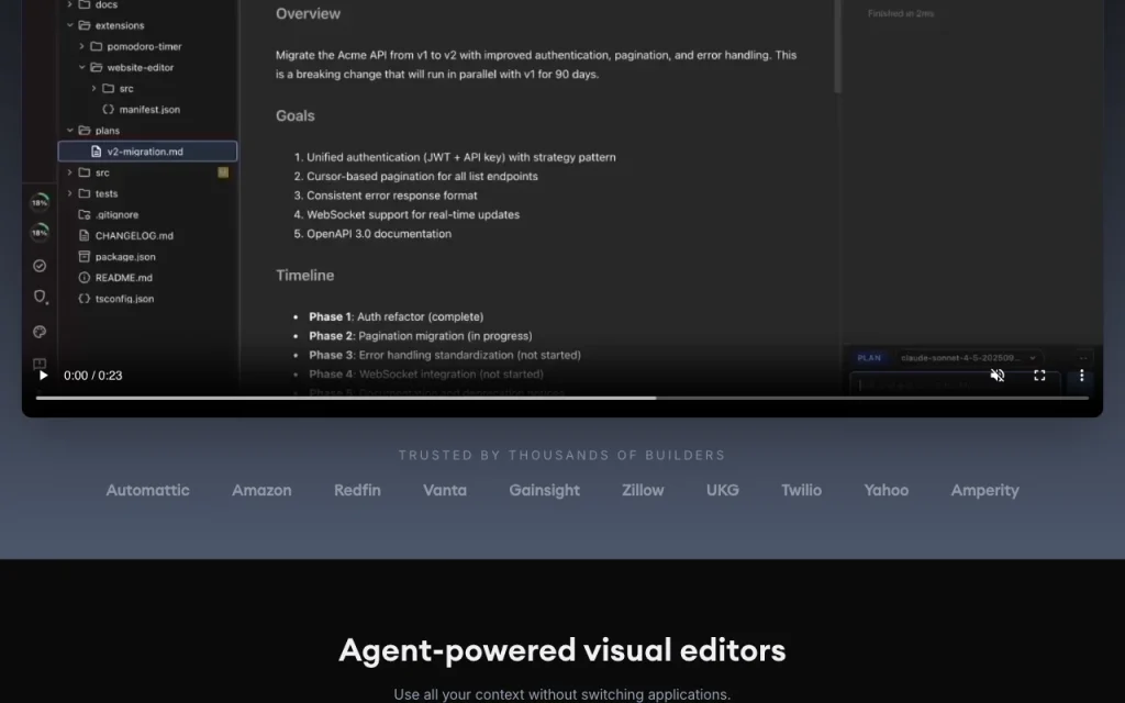 Nimbalyst homepage — screenshot of the coding AI tool, Oct 1, 2026
