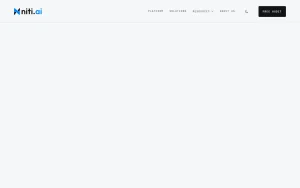 Niti AI features page — screenshot of the productivity & writing AI tool, 2026-10-02