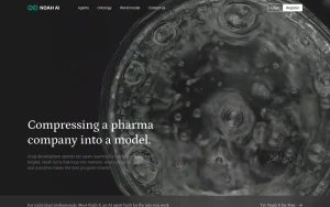 Noah AI homepage — screenshot of the research & search AI tool, 2026-10-02
