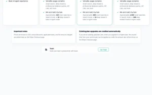 Noah AI pricing page with plans and prices — screenshot of the research & search AI tool, 2026-10-02