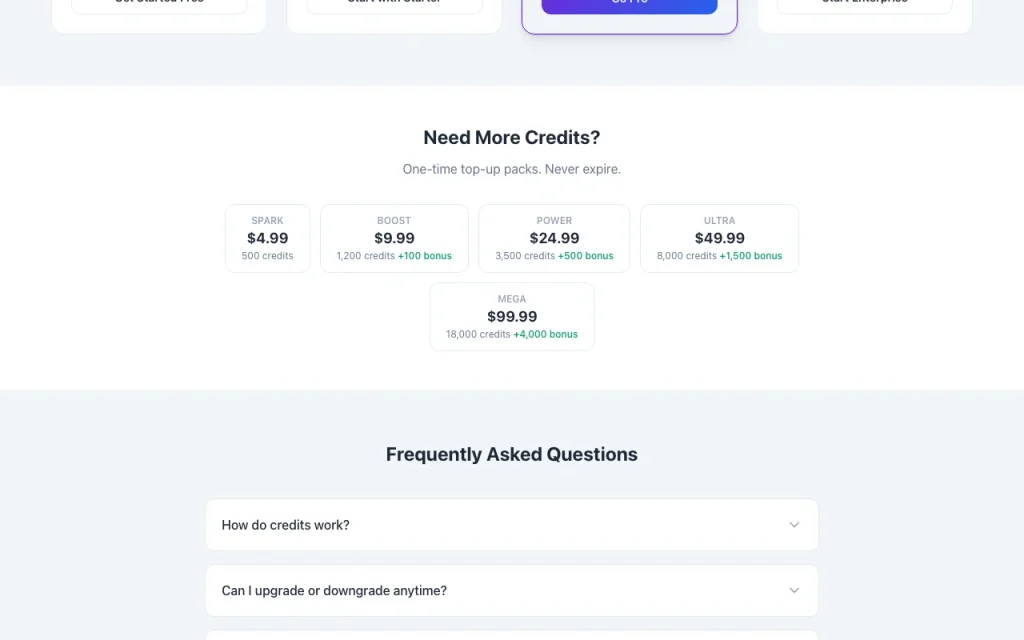 Nodalist AI Preisseite mit Tarifen und Preisen – Screenshot des KI-Tools recherche & suche, Oct 2, 2026