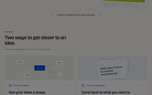 NodeLand homepage — screenshot of the productivity & writing AI tool, 2026-10-02