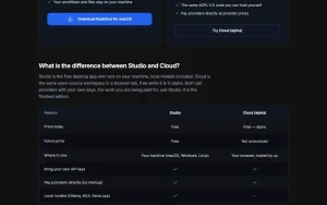 NodeTool pricing page with plans and prices — screenshot of the video AI tool, 2026-10-02