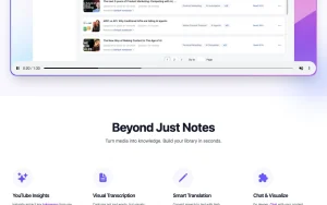 NoteAi homepage — screenshot of the productivity & writing AI tool, 2026-10-01