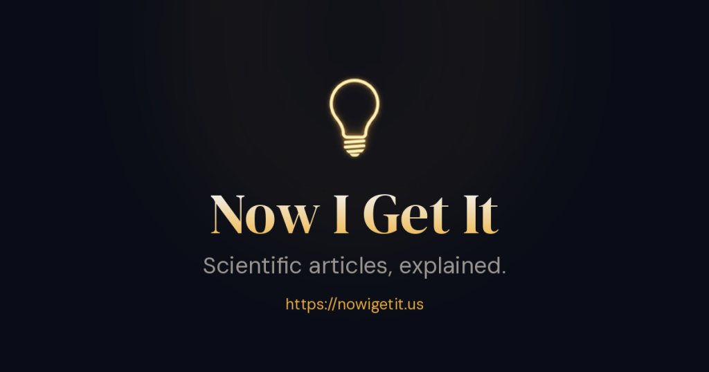 Now I Get It! homepage screenshot, research & search AI tool