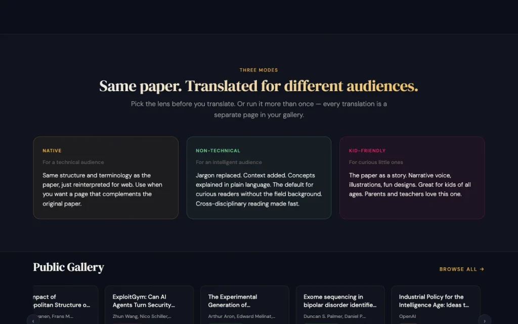 Now I Get It! homepage — screenshot of the research & search AI tool, Oct 2, 2026