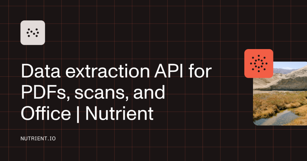 Nutrient Data Extraction API homepage screenshot, productivity & writing AI tool