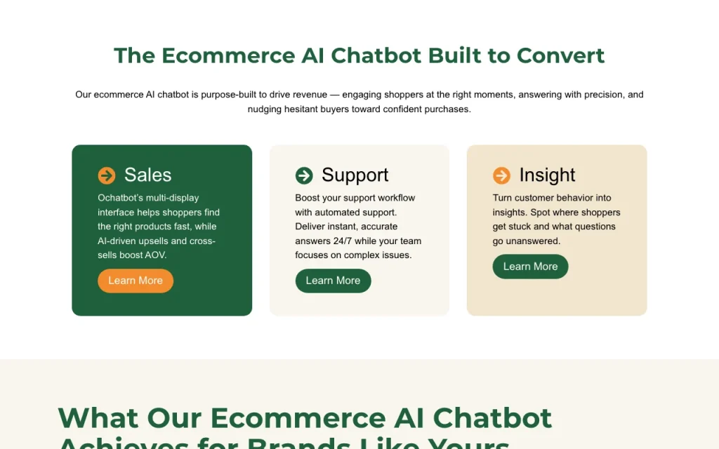 Ochatbot página principal — captura de pantalla de la herramienta de IA productividad y escritura, Oct 2, 2026