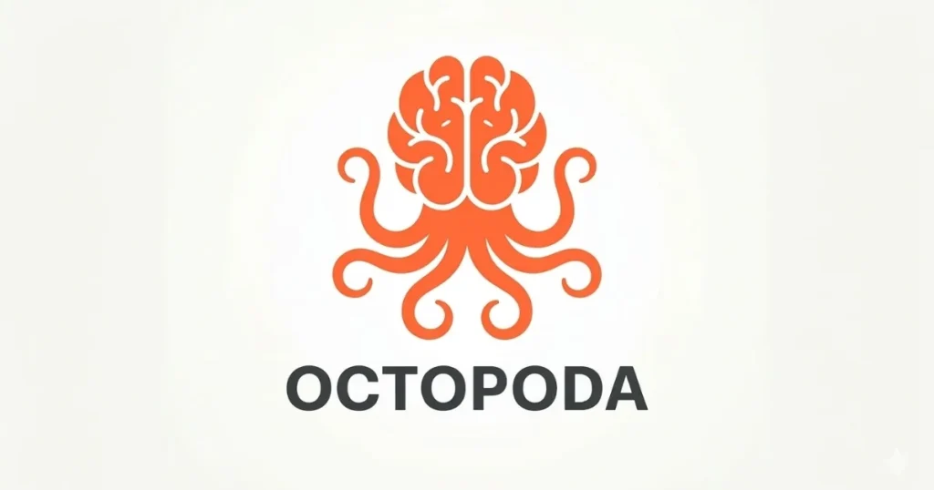 Captura de la página de inicio de Octopoda, herramienta de IA programación