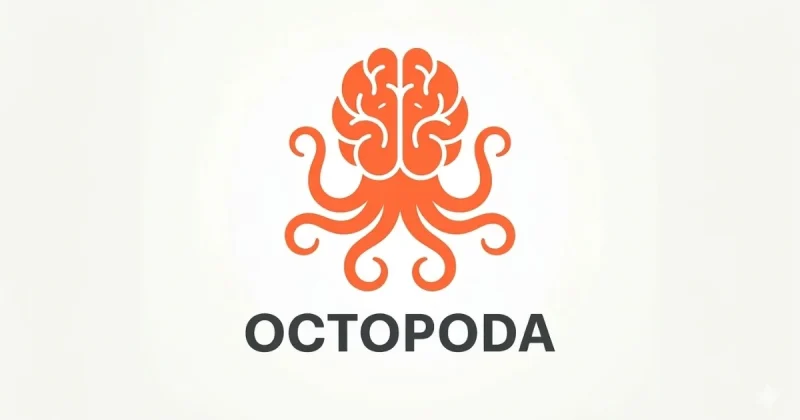 Octopoda homepage screenshot, coding AI tool