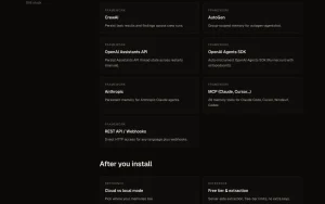 Octopoda docs page homepage screenshot, coding AI tool