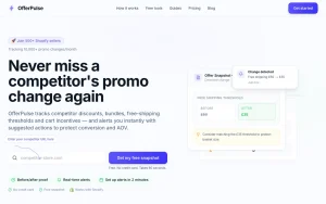 OfferPulse homepage page homepage screenshot, productivity & writing AI tool