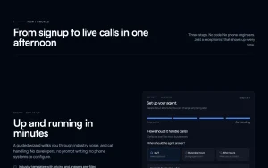 OnCallClerk homepage page homepage screenshot, audio & voice AI tool
