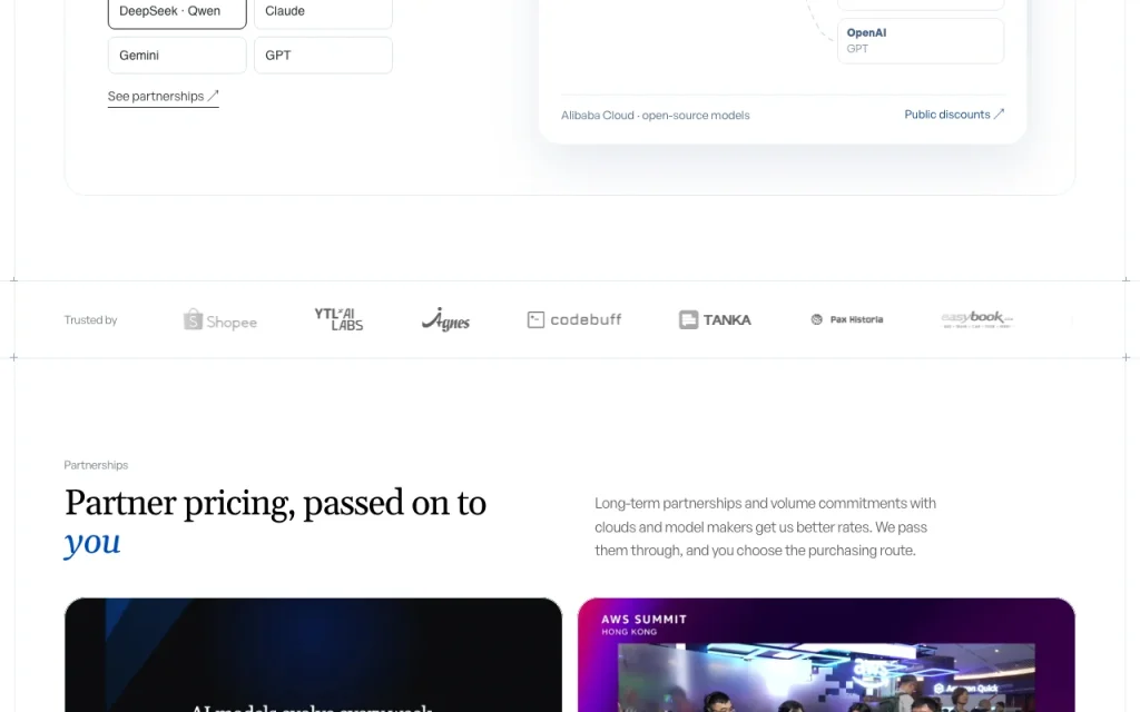 Infron (formerly OneRouter) homepage — screenshot of the coding AI tool, Oct 2, 2026