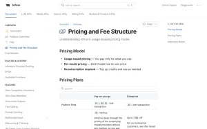 Infron (formerly OneRouter) pricing page with plans and prices — screenshot of the coding AI tool, 2026-10-02