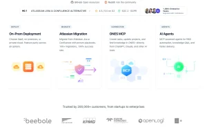 ONES.com homepage page homepage screenshot, productivity & writing AI tool