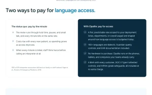 Opalite pricing page with plans and prices — screenshot of the audio & voice AI tool, 2026-10-01