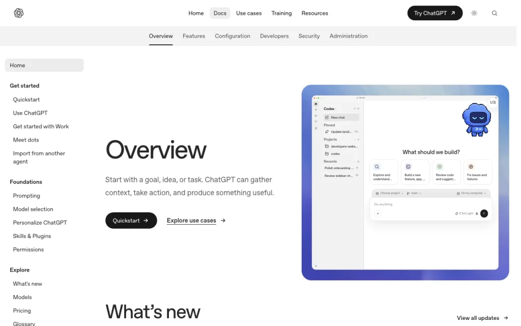 OpenAI Codex homepage — screenshot of the coding AI tool, Oct 28, 2026